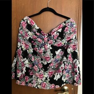 Plus size-Floral print lace tube top-Torrid-3